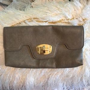 Urban Expressions Grey Clutch/ Crossbody